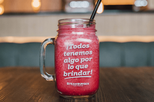 Smoothies de fruta natural